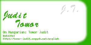 judit tomor business card